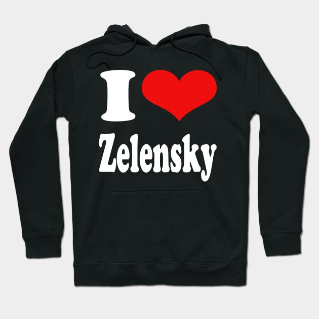 i love zelensky Hoodie by Elegance14